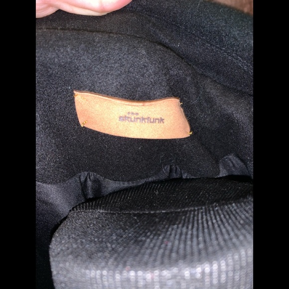 Skunkfunk “yaelle” snap bottom up black wool coat - Picture 4 of 8